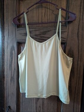 Classic Lime Green Spaghetti-Strap Cami Tank